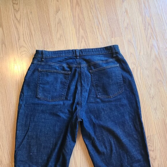 NEW NWT! EILEEN FISHER STRETCH ORGANIC COTTON DENIM JEAN HIGH RISE ANKLE sz 16W - Picture 5 of 7